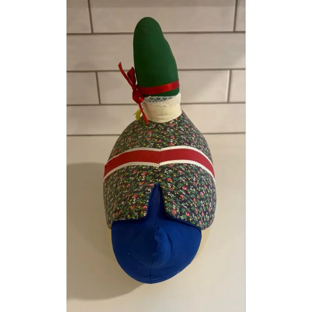 Vintage Patchwork Fabric Christmas Duck Goose